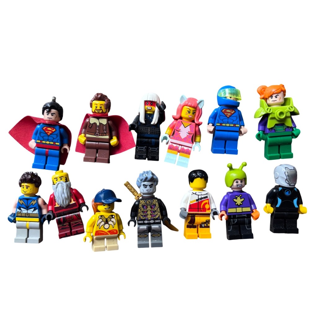 LEGO Minifigures Lot Kids Multicolor Superman Ninjago Fantasy Mixed Theme